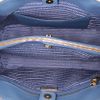 Prada Galleria handbag in blue leather - Detail D3 thumbnail