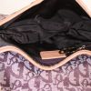 Borsa Dior Saddle in tessuto a monogramma Oblique marrone e pelle naturale - Detail D2 thumbnail