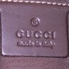 Shopping bag Gucci Joy in tela siglata beige e pelle marrone - Detail D3 thumbnail