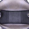 Hermes Garden shopping bag in grey canvas and black leather - Detail D3 thumbnail