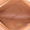 Pochette Bottega Veneta in pelle intrecciata marrone caramello - Detail D2 thumbnail