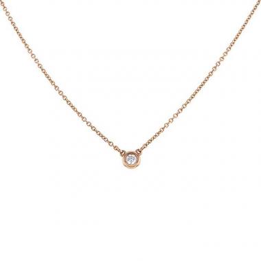 Collana Tiffany 
Co Diamonds By The Yard in oro rosa e diamante Collana Tiffany 
Co Diamonds By The Yard in oro rosa e diamante