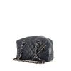 Bolso para llevar al hombro Chanel Cambon en cuero acolchado azul - 00pp thumbnail