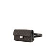 Chanel clutch-belt in black quilted grained leather - 00pp thumbnail