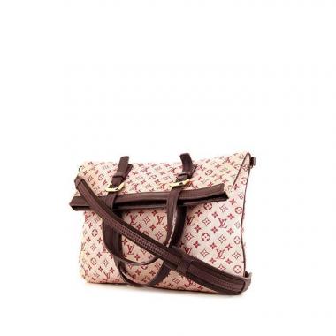 Shopping bag Louis Vuitton Idylle Françoise in tela monogram rossa e pelle marrone