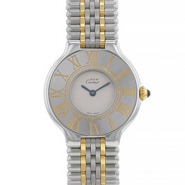 Montre Cartier Must 21 en acier Ref :  9011 Vers  2000