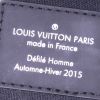 Louis Vuitton Keepall 45 travel bag in damier graphite canvas and black leather - Detail D4 thumbnail