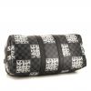 Louis Vuitton Keepall 45 travel bag in damier graphite canvas and black leather - Detail D5 thumbnail