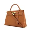 Hermes Kelly 32 cm handbag in gold togo leather - 00pp thumbnail