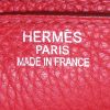 Borsa portadocumenti Hermès Sac à dépêches in pelle martellata rosso Braise - Detail D3 thumbnail