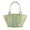 Bottega Veneta handbag in Almond green crocodile - 360 thumbnail