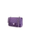 Chanel Timeless handbag in purple leather - 00pp thumbnail