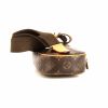 Pochette Louis Vuitton Gange en toile monogram et cuir naturel - Detail D4 thumbnail