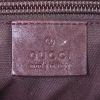 Borsa a tracolla Gucci in pelle marrone motivo firmato - Detail D3 thumbnail