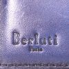 Billetera Berluti Scritto en cuero azul - Detail D2 thumbnail