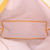 Borsa Goyard Saint-Louis in tela monogram cerata gialla e pelle gialla - Detail D2 thumbnail