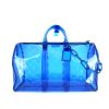 Borsa da viaggio Louis Vuitton  Keepall Editions Limitées in PVC sfumato blu e PVC blu - 360 thumbnail