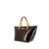 Louis Vuitton Bellevue small model handbag in burgundy monogram patent leather and natural leather - 00pp thumbnail