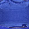 Celine Luggage handbag in blue grained leather - Detail D2 thumbnail