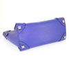 Bolso de mano Celine Luggage en cuero granulado azul - Detail D4 thumbnail