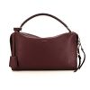 Fendi By the way handbag in burgundy grained leather - 360 thumbnail