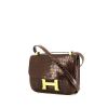 Hermes Constance handbag in havana brown crocodile - 00pp thumbnail