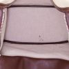Hermès Lindy 30 cm shoulder bag in beige canvas and brown Swift leather - Detail D2 thumbnail