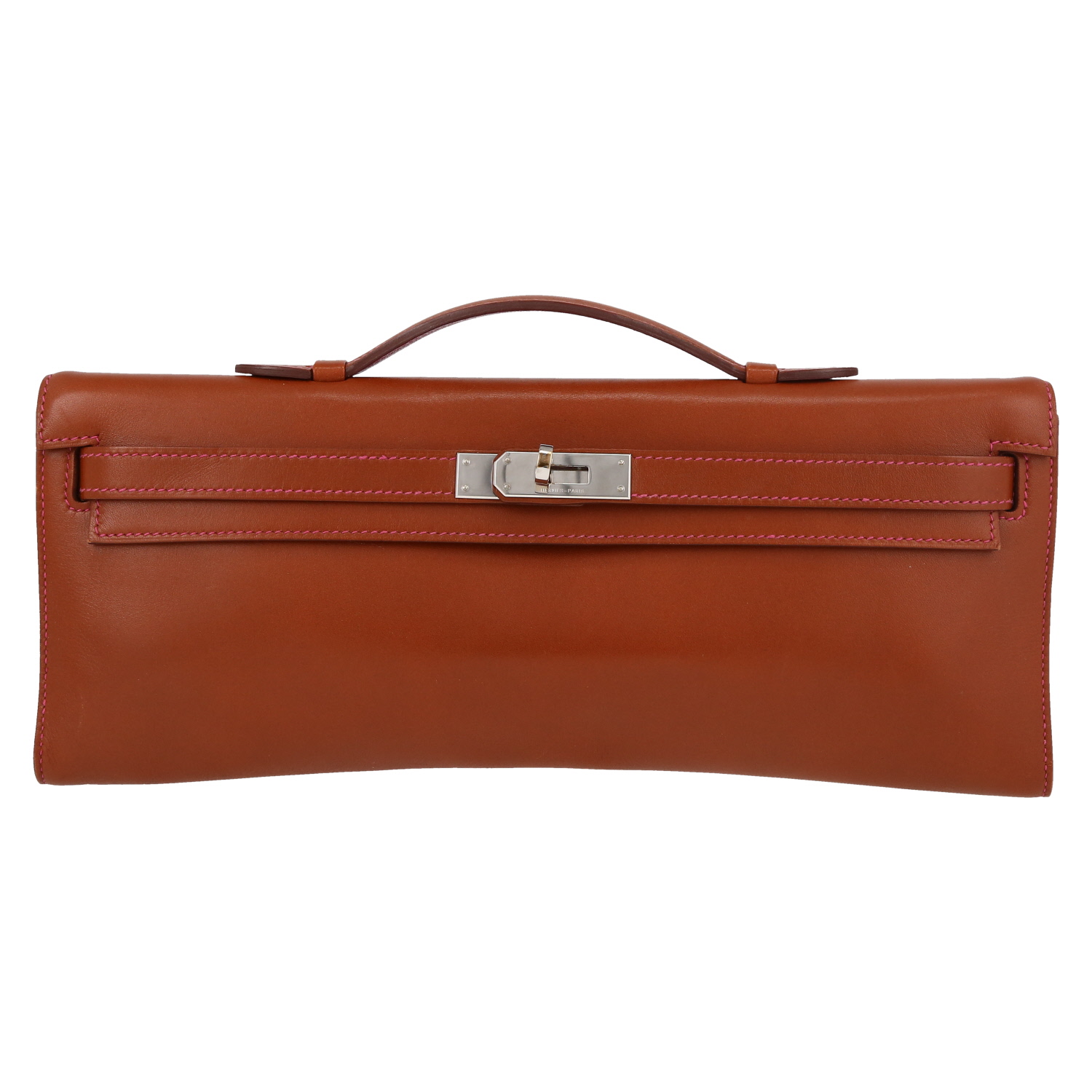 Hermès  Kelly Cut pouch  in fawn leather - Detail D2