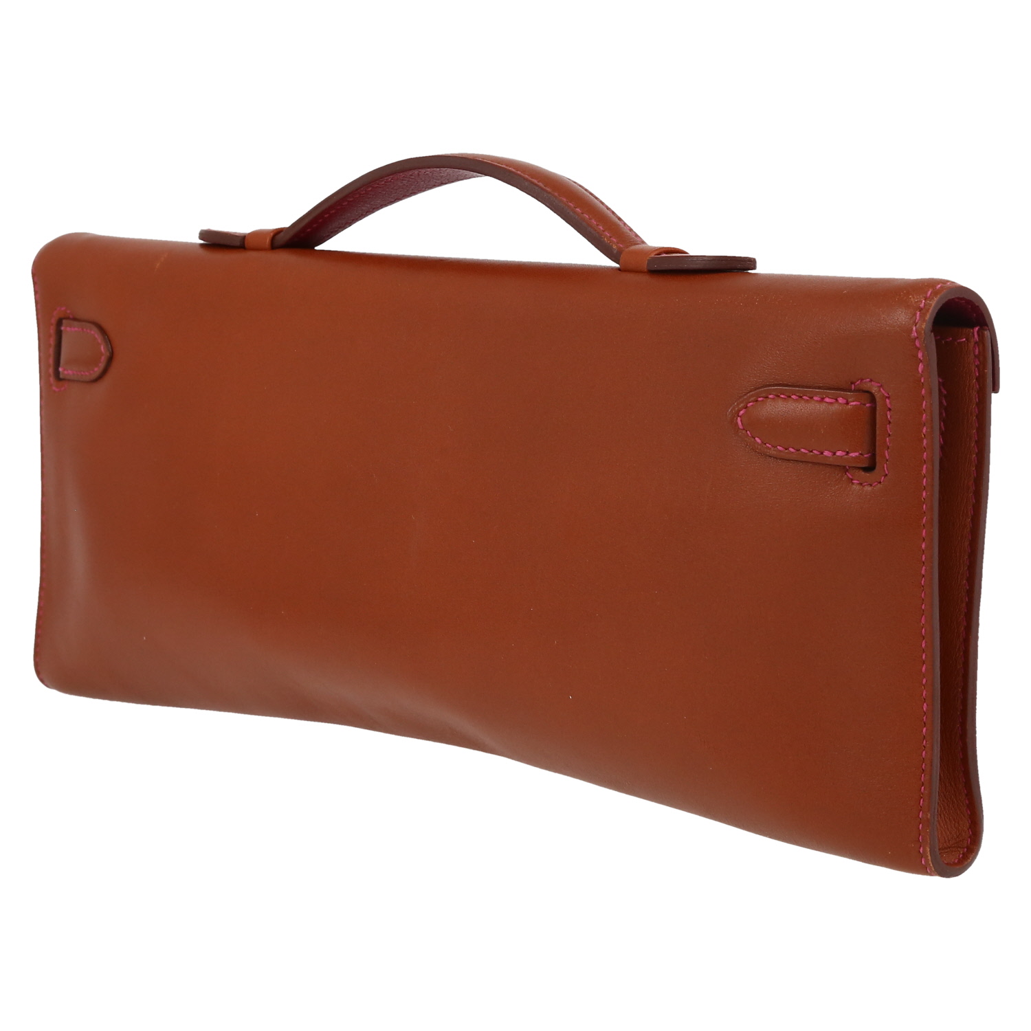 Hermès  Kelly Cut pouch  in fawn leather - Detail D5