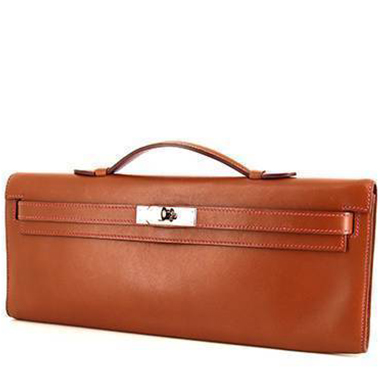 Hermes 50cm Orange H Swift Leather Kelly Relax Shoulder Bag with, Lot  #56011