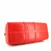 Bolso de fin de semana Louis Vuitton Keepall Editions Limitées en cuero Epi rojo y blanco - Detail D5 thumbnail