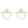 Hermès Loop small model earrings in yellow gold - 00pp thumbnail