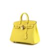Hermes Birkin 25 cm handbag in yellow Lime Swift leather - 00pp thumbnail