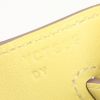 Borsa Hermes Birkin 25 cm in pelle Swift giallo Lime - Detail D4 thumbnail
