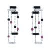 Cartier Le Baiser du Dragon earrings in white gold,  onyx and ruby and in diamonds - 00pp thumbnail