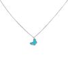 Van Cleef & Arpels Sweet Alhambra necklace in white gold and turquoise - 00pp thumbnail