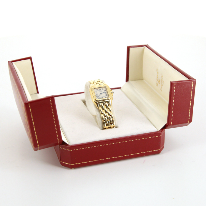 Reloj Cartier Panthère de oro amarillo Ref :  1070 Circa  1990 - Detail D2