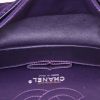 Borsa a tracolla Chanel 2.55 modello piccolo in tela jersey viola - Detail D3 thumbnail