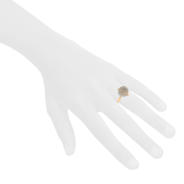 Anello Pomellato Veleno in oro rosa e pietre colorate verdi - Detail D1