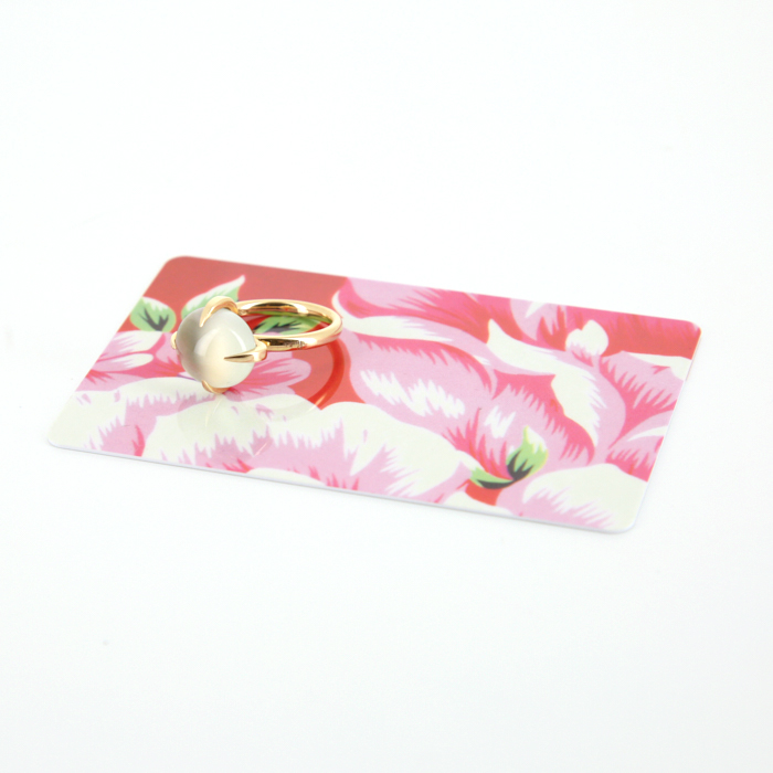 Bague Pomellato Veleno en or rose et prehnite - Detail D2