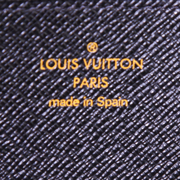 Portefeuille Louis Vuitton Zippy en cuir épi noir - Detail D3