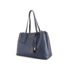 Marc Jacobs shopping bag in blue grained leather - 00pp thumbnail