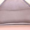 Chloé Nile shoulder bag in pink grained leather and pink suede - Detail D3 thumbnail