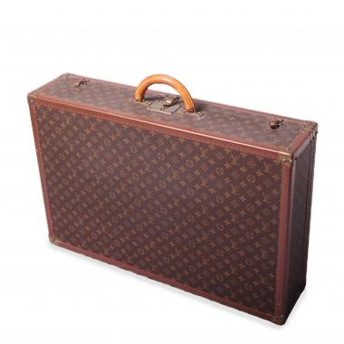 Valigia Louis Vuitton Bisten 70 in tela monogram marrone e losine marrone
