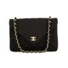 Chanel  Vintage shoulder bag  in black satin - 360 thumbnail