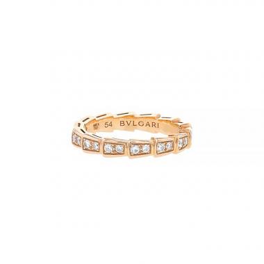 Anello Bulgari Serpenti in oro rosa e diamanti