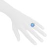Chaumet Class One Croisière large model ring in white gold,  topaz and diamonds - Detail D1 thumbnail