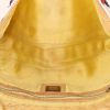 Sac à main Fendi Baguette en toile beige et cuir jaune - Detail D2 thumbnail