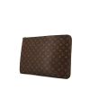 Pochette Louis Vuitton in tela monogram marrone - 00pp thumbnail