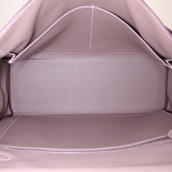 Bolso de mano Hermès Kelly en cuero togo marrón etoupe - Detail D3